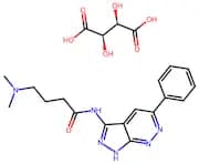 4-Dimethylamino-N-(5-phenyl-1H-pyrazolo[3,4-c]pyridazin-3-yl)-butyramide tartaric acid salt