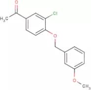 1-(3-Chloro-4-[(3-methoxybenzyl)oxy]phenyl)-1-ethanone