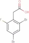 2,4-Dibromo-6-fluorophenylacetic acid