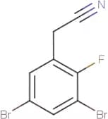 3,5-Dibromo-2-fluorophenylacetonitrile