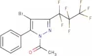 1-Acetyl-4-bromo-3(5)-(heptafluoropropyl)-5(3)-phenylpyrazole