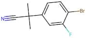 2-(4-Bromo-3-fluorophenyl)-2-methylpropanenitrile