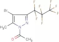 1-Acetyl-4-bromo-3(5)-(heptafluoropropyl)-5(3)-methylpyrazole