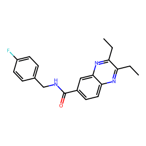 2,3-Diethyl-N-(4-fluorobenzyl)quinoxaline-6-carboxamide