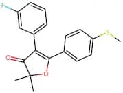 4-(3-Fluorophenyl)-2,2-dimethyl-5-(4-(methylthio)phenyl)furan-3(2H)-one