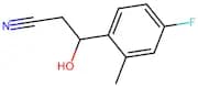 3-(4-Fluoro-2-methylphenyl)-3-hydroxypropanenitrile