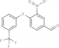 3-Nitro-4-{[3-(trifluoromethyl)phenyl]sulphanyl}benzaldehyde