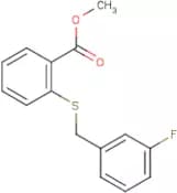 Methyl 2-[(3-fluorobenzyl)sulphanyl]benzenecarboxylate