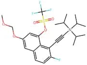 7-Fluoro-3-(methoxymethoxy)-8-((triisopropylsilyl)ethynyl)naphthalen-1-yl trifluoromethanesulfonate