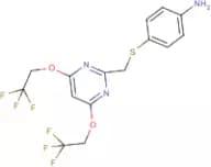 4-[4,6-Bis(2,2,2-trifluoroethoxy)pyrimidin-2-yl)methylthio]aniline