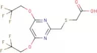 2-[4,6-Bis(2,2,2-trifluoroethoxy)pyrimidin-2-yl)methylthio]acetic acid