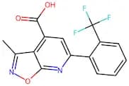 3-Methyl-6-[2-(trifluoromethyl)phenyl]-[1,2]oxazolo[5,4-b]pyridine-4-carboxylic acid