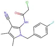 2-Chloro-N-(3-cyano-1-(4-fluorobenzyl)-4,5-dimethyl-1H-pyrrol-2-yl)acetamide