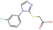 2-{[1-(3-fluorophenyl)-1h-imidazol-2-yl]sulfanyl}acetic acid