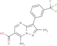 7-Amino-2-methyl-3-[3-(trifluoromethyl)phenyl]pyrazolo[1,5-a]pyrimidine-6-carboxylic acid