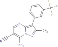 7-Amino-2-methyl-3-[3-(trifluoromethyl)phenyl]pyrazolo[1,5-a]pyrimidine-6-carbonitrile