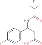 3-(4-Fluorophenyl)-3-[(2,2,2-trifluoroacetyl)amino]propanoic acid