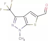 1-Methyl-3-(trifluoromethyl)-1H-thieno[2,3-c]pyrazole-5-carboxaldehyde