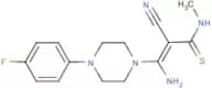 3-Amino-2-cyano-3-[4-(4-fluorophenyl)piperazin-1-yl]-N-methylprop-2-enethioamide