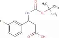 3-[(tert-Butoxycarbonyl)amino]-3-(3-fluorophenyl)propanoic acid