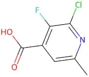 2-Chloro-3-fluoro-6-methylisonicotinic acid