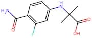 2-((4-Carbamoyl-3-fluorophenyl)amino)-2-methylpropanoic acid