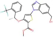 (R)-methyl 5-(6-(hydroxymethyl)-1H-benzo[d]imidazol-1-yl)-3-(1-(2-(trifluoromethyl)phenyl)ethoxy)t…