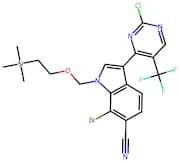 7-Bromo-3-(2-chloro-5-(trifluoromethyl)pyrimidin-4-yl)-1-((2-(trimethylsilyl)ethoxy)methyl)-1H-ind…