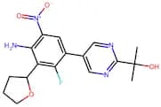 2-{5-[4-Amino-2-fluoro-5-nitro-3-(oxolan-2-yl)phenyl]pyrimidin-2-yl}propan-2-ol