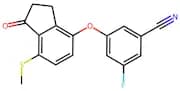 3-Fluoro-5-((7-(methylthio)-1-oxo-2,3-dihydro-1H-inden-4-yl)oxy)benzonitrile