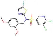 5,6-Dichloro-N-(2,4-dimethoxybenzyl)-N-(5-fluorothiazol-2-yl)pyridine-3-sulfonamide