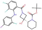 (R)-tert-butyl 2-(1-(3,4-difluoro-2-((2-fluoro-4-iodophenyl)amino)benzoyl)-3-hydroxyazetidin-3-yl)…