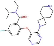 2-((4-(2,7-Diazaspiro[3.5]nonan-2-yl)pyrimidin-5-yl)oxy)-N-ethyl-5-fluoro-N-isopropylbenzamide