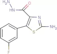 2-Amino-5-(3-fluorophenyl)-1,3-thiazole-4-carbohydrazide