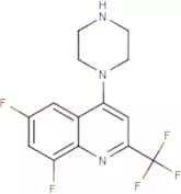 1-[6,8-Difluoro-2-(trifluoromethyl)quinol-4-yl]piperazine