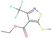 5-Methylsulfanyl-3-trifluoromethyl-isothiazole-4-carboxylic acid ethyl ester