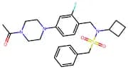 N-[4-(4-Acetyl-piperazin-1-yl)-2-fluoro-benzyl]-N-cyclobutyl-C-phenyl-methanesulfonamide