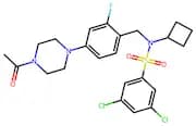 N-[4-(4-Acetyl-piperazin-1-yl)-2-fluoro-benzyl]-3,5-dichloro-N-cyclobutyl-benzenesulfonamide