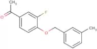 1-[3-Fluoro-4-(3-methylbenzyloxy)phenyl]-1-ethanone