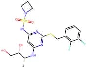 N-(2-((2,3-Difluorobenzyl)Thio)-6-(((2R,3R)-3,4-Dihydroxybutan-2-Yl)Amino)Pyrimidin-4-Yl)Azetidine…