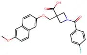 1-(4-Fluorobenzoyl)-3-(((6-Methoxynaphthalen-2-Yl)Oxy)Methyl)Azetidine-3-Carboxylic Acid