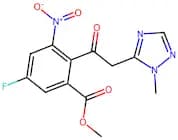 Benzoic acid, 5-fluoro-2-[2-(1-methyl-1H-1,2,4-triazol-5-yl)acetyl]-3-nitro-, methyl ester