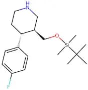 (3S,4R)-3-(((Tert-butyldimethylsilyl)oxy)methyl)-4-(4-fluorophenyl)piperidine