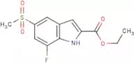 Ethyl 7-fluoro-5-(methylsulphonyl)-1H-indole-2-carboxylate