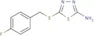 2-Amino-5-[(4-fluorobenzyl)thio]-1,3,4-thiadiazole