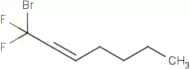 1-Bromo-1,1-difluorohept-2-ene