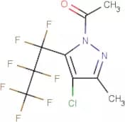 1-Acetyl-4-chloro-5-(heptafluoropropyl)-3-methyl-1H-pyrazole