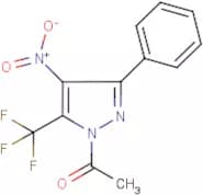 1-Acetyl-4-nitro-3-phenyl-5-(trifluoromethyl)-1H-pyrazole