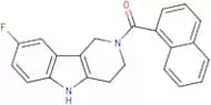8-Fluoro-2-[(naphthalen-1-yl)carbonyl]-1H,2H,3H,4H,5H-pyrido[4,3-b]indole