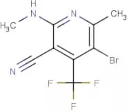 5-Bromo-6-methyl-2-(methylamino)-4-(trifluoromethyl)nicotinonitrile